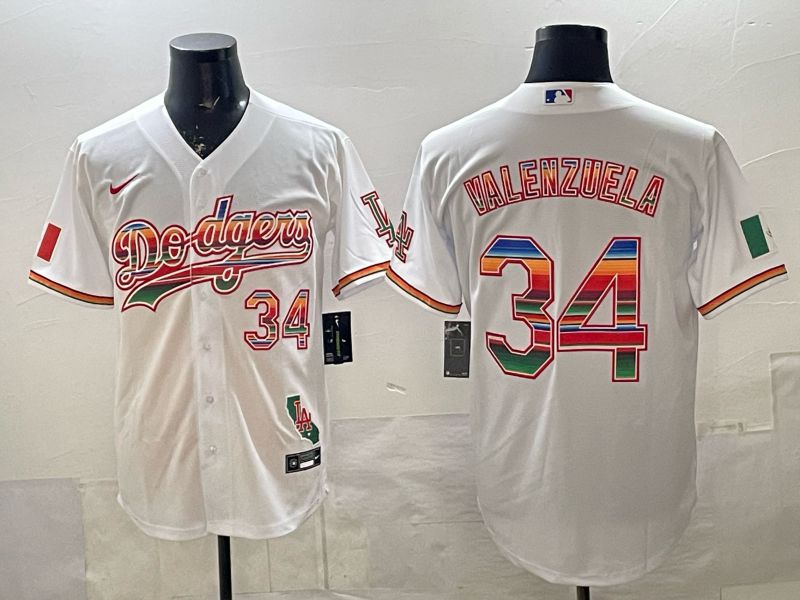 Men Los Angeles Dodgers #34 Vlenzuela White 2026 Nike Game MLB Jersey 002